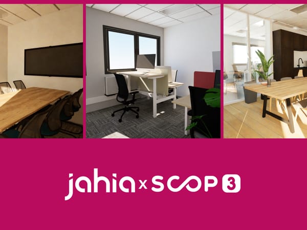 Image of: JAHIA x SCOP3 : un aménagement fluide, grâce à un plan 3D clair dès le départ